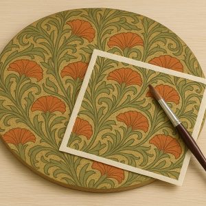 TALLER DECOUPAGE BANDEJAS CRISTAL 7 FEBRERO